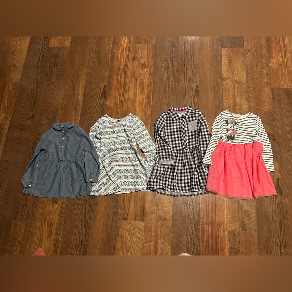 Toddler Girl Casual Long Sleeve Dresses